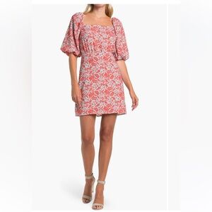 Lucy Paris
Floral Print Puff Sleeve Mini Dress